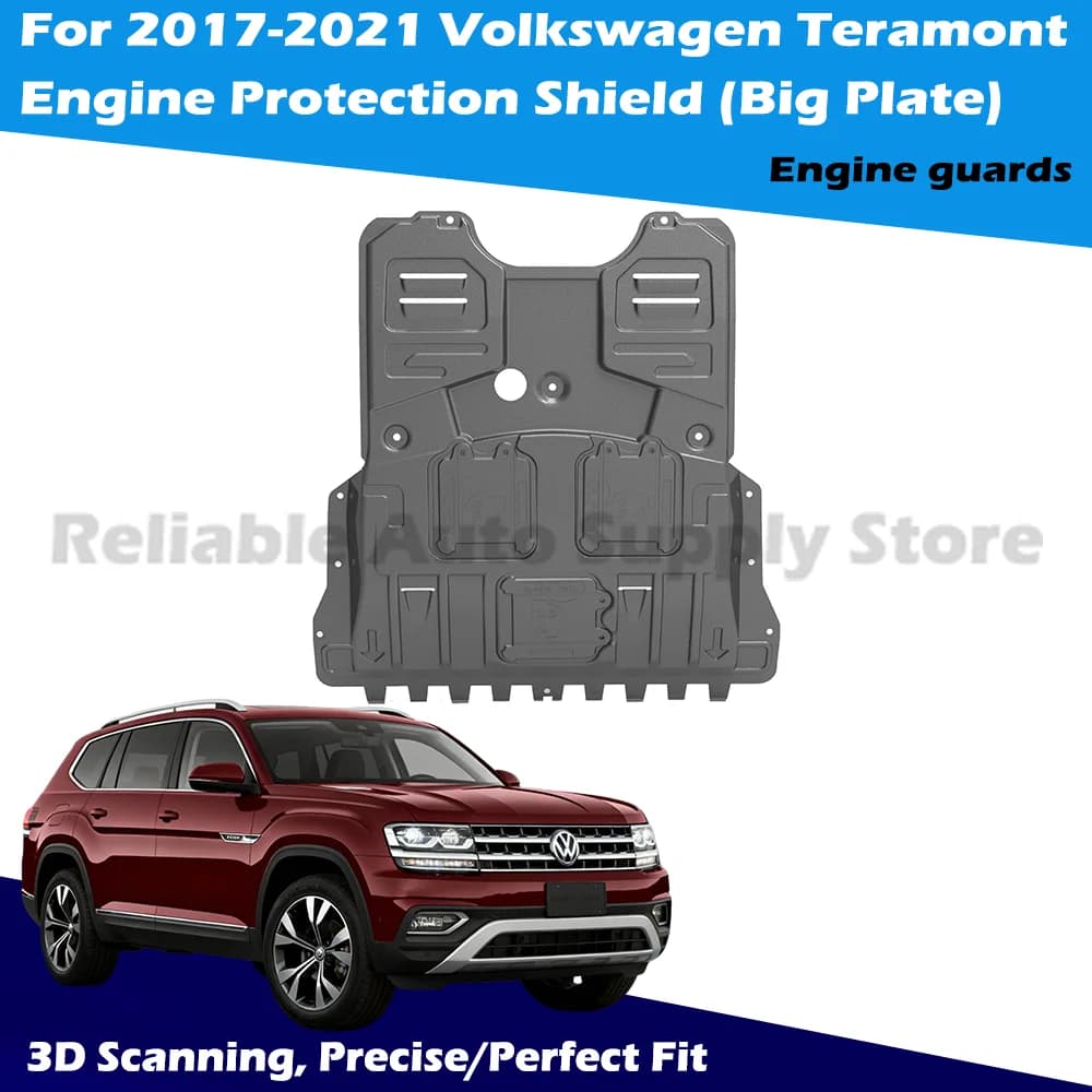 Precise Fit 3D Printed Car Engine Shield Under Cover Heavy Duty Anti Rust For Volkswagen Teramont 2017-2021
