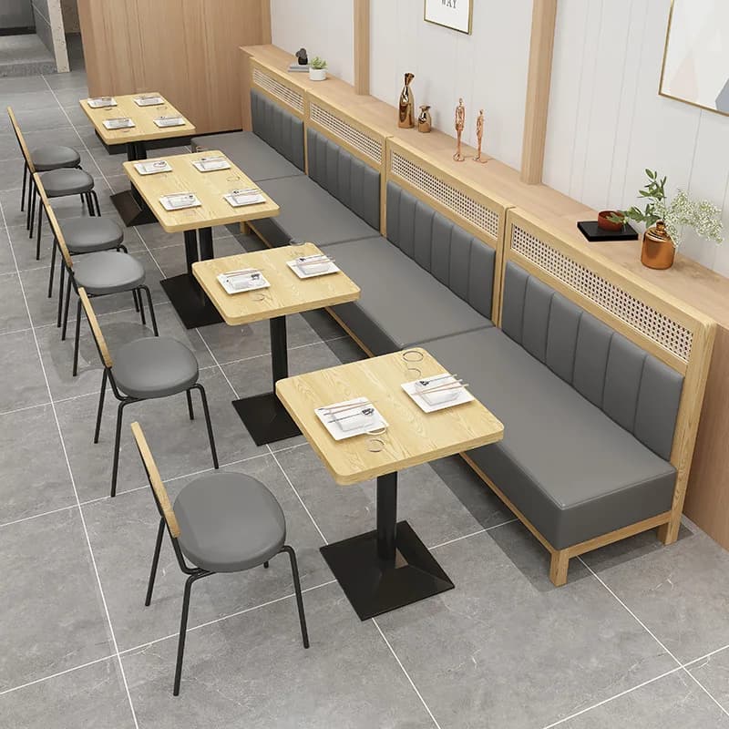 DSA  simple light luxury negotiation area milk tea shop coffee shop crochet rattan table chair card seat sofa combination