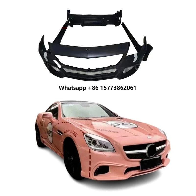 High Quality for  SLK200 R172 Body Kits New Upgrade WALD Front Bumper Rear Bumper Side Skirts  Fit