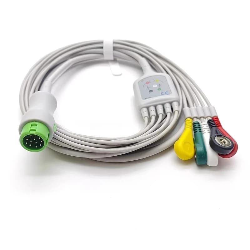 Compatible with Mindrays Beneviews 5-lead ECG Patient Cable