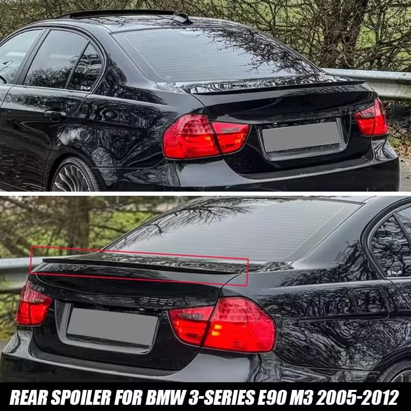 For BMW Accessories 3 Series E90 Sedan M3 Style 318i 320i 325i 330i M sport 2004-2011 Car Rear Roof Trunk Boot Lip Spoiler