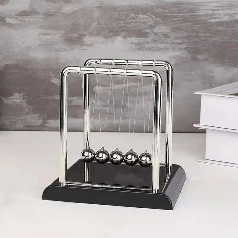 Gifts Home Decoration,Newton's Cradle Balance Steel Ball Teaching Supplies Physics Science Pendulum Desktop Toys Stress Relief