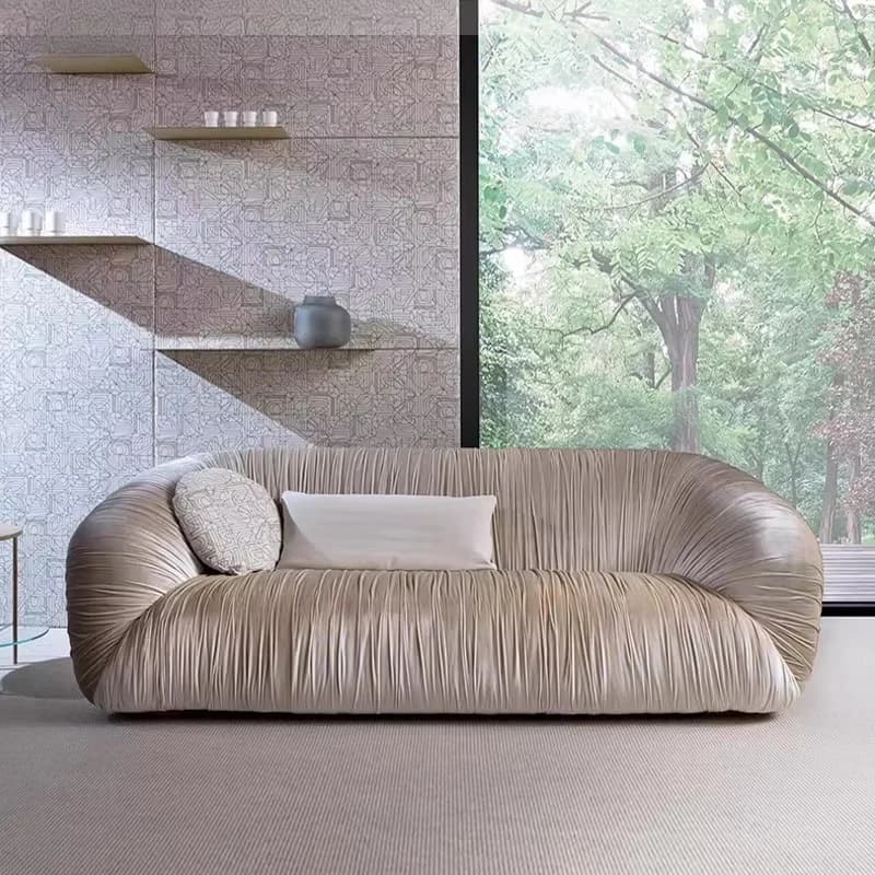 Light luxury simple style sofa set furniture living room modern gray