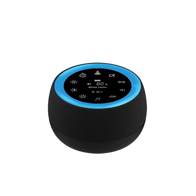 Custom White Noise Machine Factory Yoga Sleep Rain Sound Baby Friendly Plastic Machine Battery Powered
