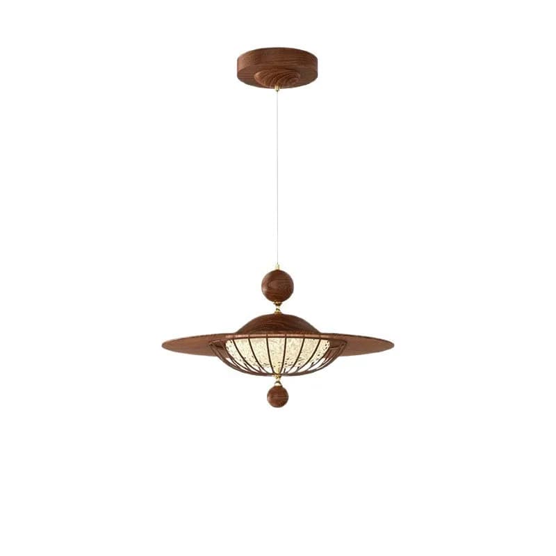 RockerRestaurant Lighting Medium Ancient Style Displaceable Rotating Wabi Wind Creative Designer Dining Table Bar UFO Chandelier