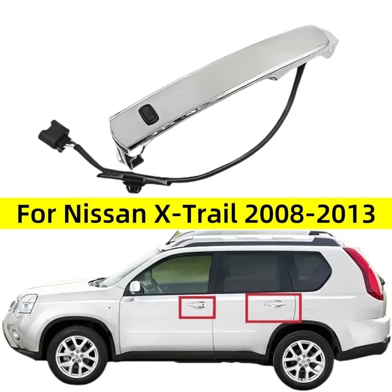 For Nissan X-Trail 2008-2013 Car Accessories Outside Door Handle with Inductance Intelligent Sensing  Lock Cover Exterior Handle