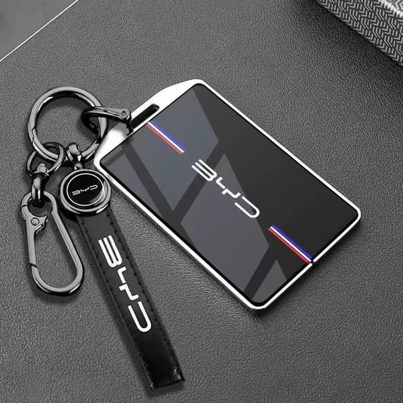Zinc Alloy Car Key Case Cover Shell Fob Holder for BYD Seal 08 Sea Lion 08 Tang Seagull Qin Yuan Seal 05 06 Accessories Keybag