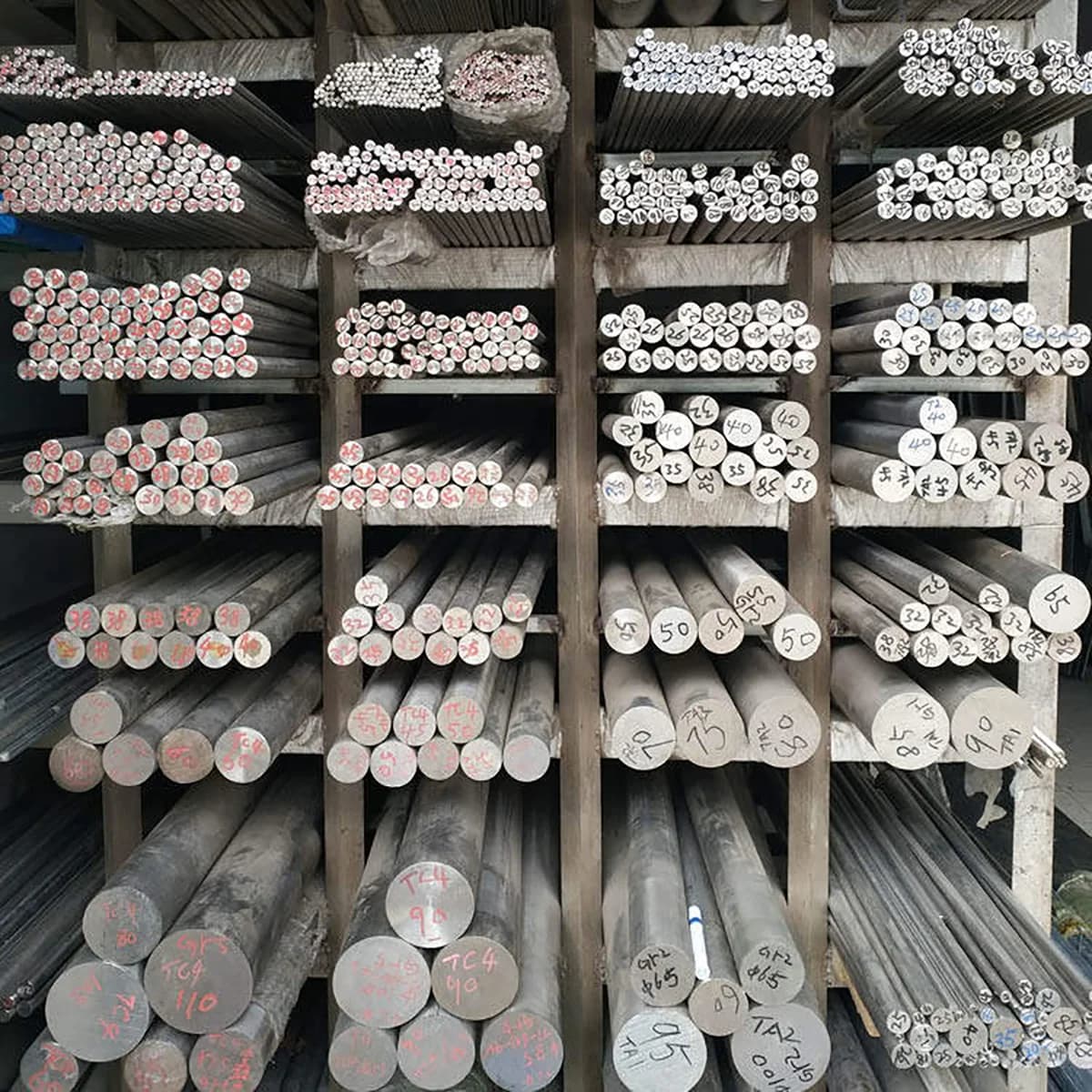 TA2 Grade2 Pure Titanium Rod TC4 Grade5 Titanium Alloy Round Bar Solid Titanium Bar For DIY Machining