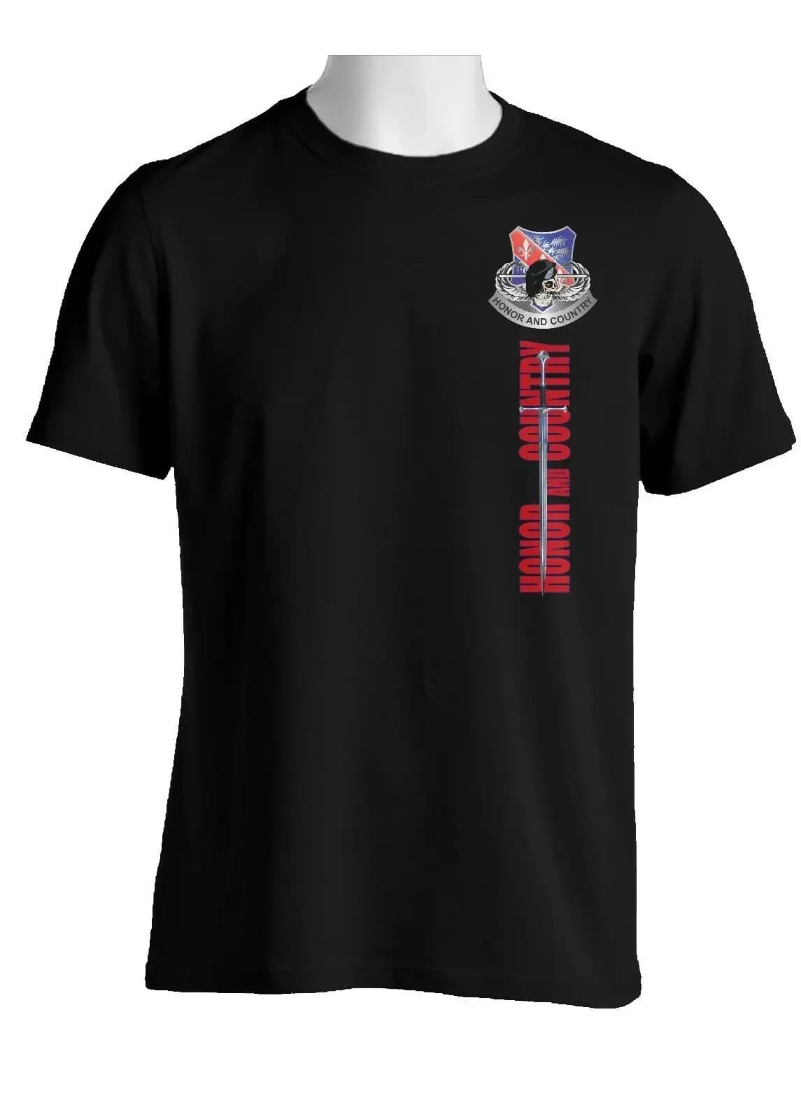 "Sword of St. Michael" 327th Infantry Regiment Badge T-Shirt 100% Cotton O-Neck Short Sleeve Summer Casual Mens T-shirt