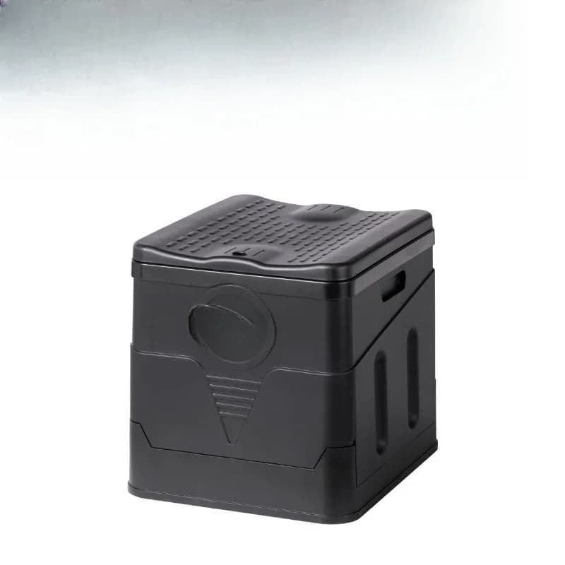 Outdoor PP folding toilet, camping toilet, portable travel car deodorant emergency toilet