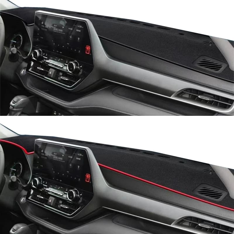 For Toyota Highlander Kluger XU70 2020-2023 2024 Dashmat Dashboard Cover Mat Pad Dash SunShiled Carpet Protector Car Accessories