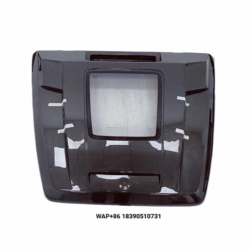 High Quality 3K Carbon Fiber Semi Transparent Engine Hood for  Benz G-Class W464 G350 G500 G550 Body Kit