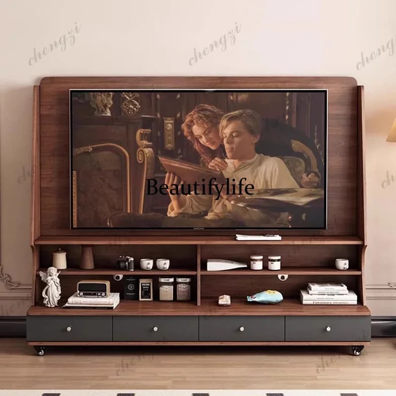 M138 Storage Organizer Tv Stands Living Room Mobile Modern Luxury Display Drawers Tv Table Universal Muebles Chinese Style