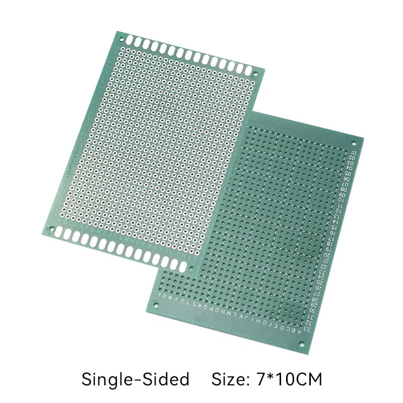 2pcs  7x10cm 2.54mm Pitch Standard Size for Electronics DIY Projects Universal Single-Sided PCB Board