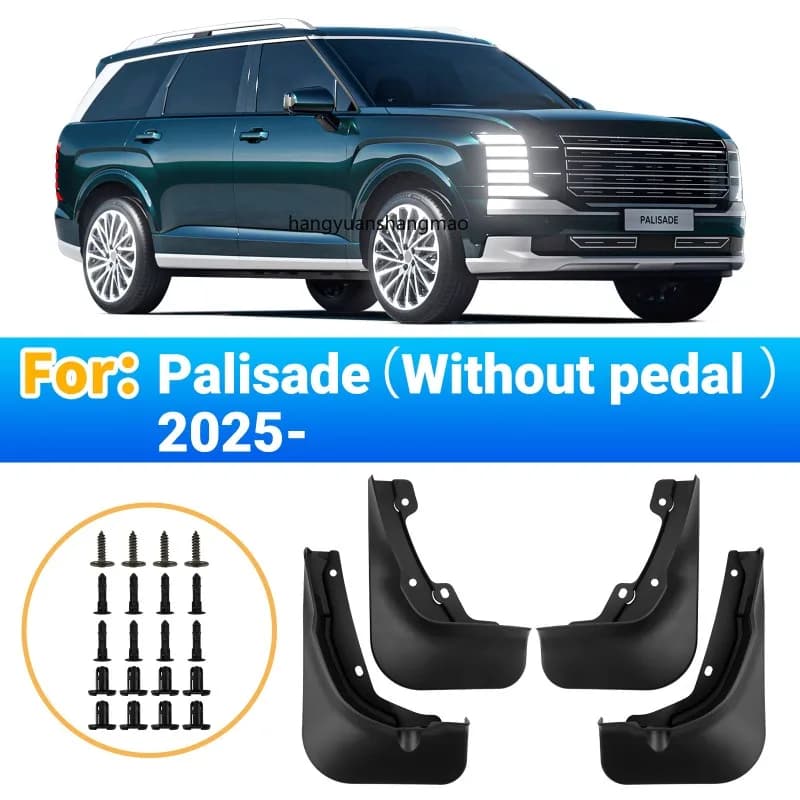 ABS Mudguards Splash Guards Mud Flaps Fenders Flap Guards Car Accessories For Hyundai Palisade 2025-2026 Front Rear Set