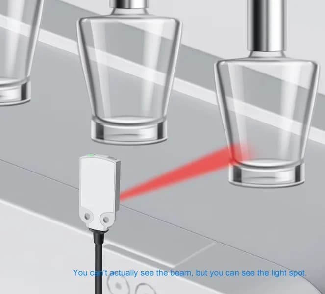 The Ultra-thin Stainless Steel Infrared Optical Photoelectric Sensor Is Switched By A Beam Diffused with An Indicator