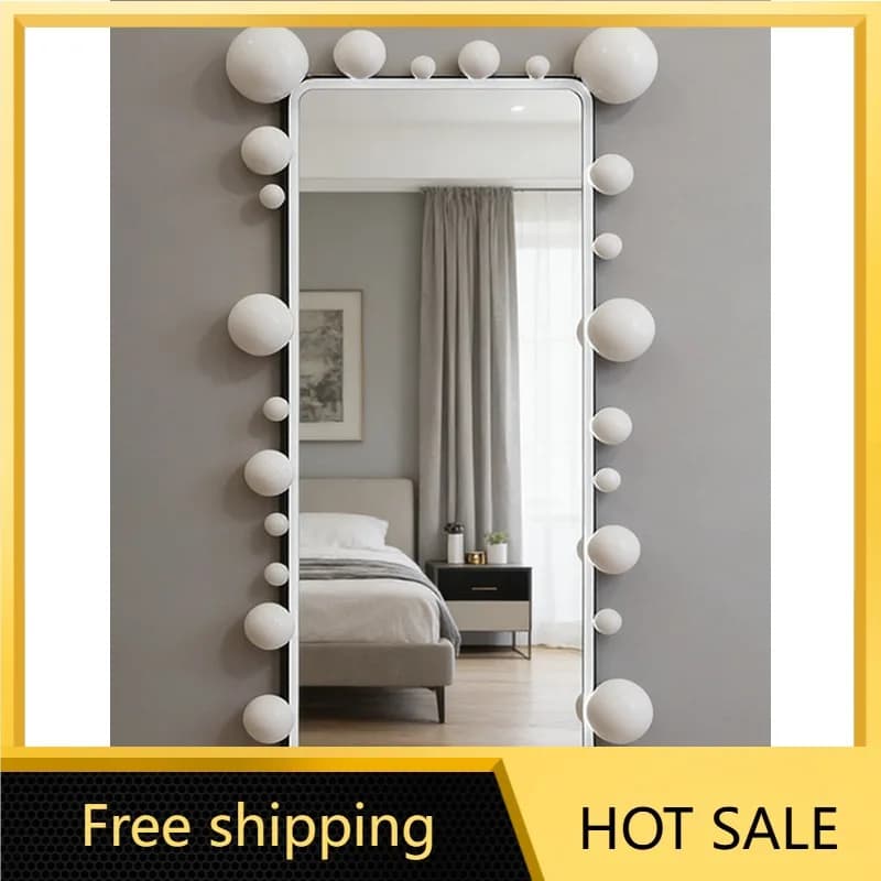 YJ Creative Designer Irregular Full‑Length Wall Mount Mirror For Cloakroom Household Dressing Space