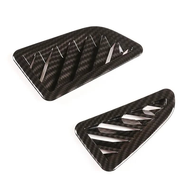 LHD Carbon Fiber Car Instrument Side Air Condition Outlet Vent Frame Trim Cover Accessories For BMW 7 Series F01 F02 2009-2014