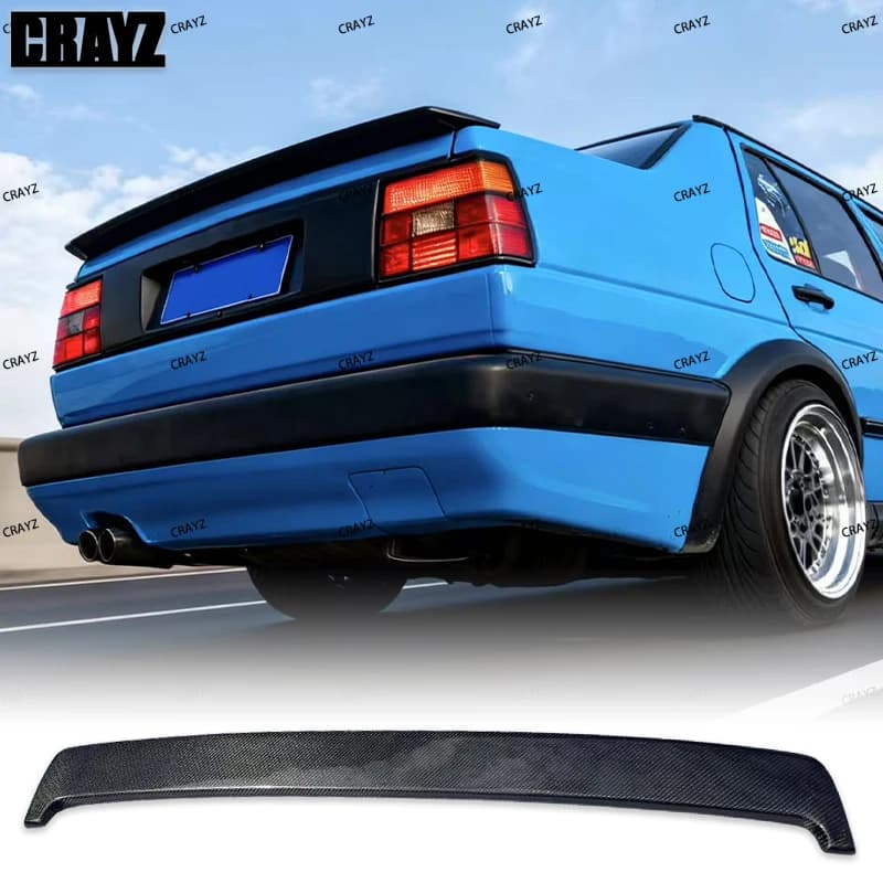For Volkswagen Jetta Mk2 Spoiler 1994--2002 Year FRP Real Carbon Fiber Rear Wing ABT Style Accessories Car Refitting