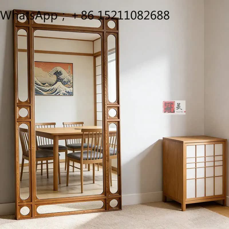 SCY retro full-body mirror entrance entrance living room floor-to-ceiling mirror cloakroom dressing fitting mirror