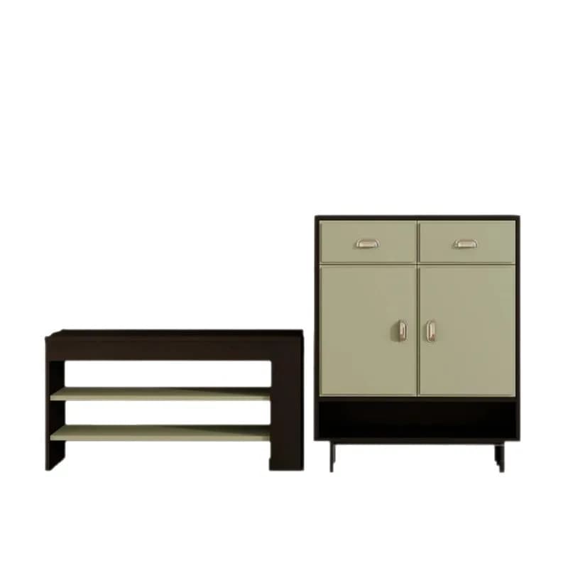 Integrated storage cabinet, wall storage, porch side cabinet, retro home use