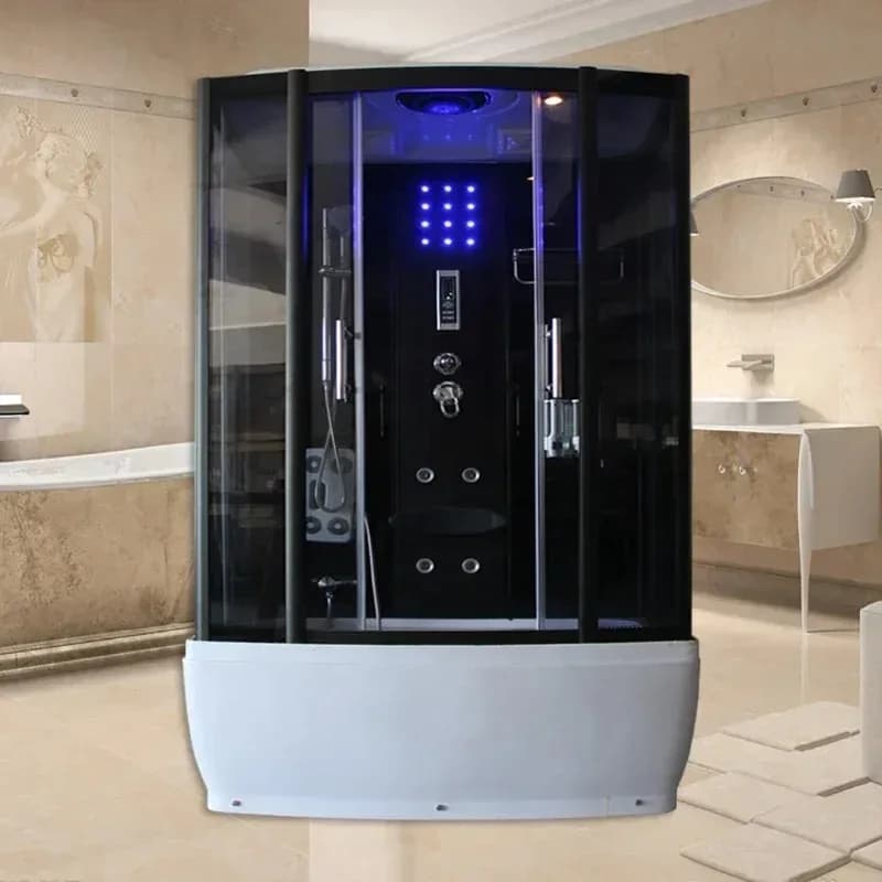 For New most popular electric steam shower room walk in tub showers cabins high quality steam bath cabin
