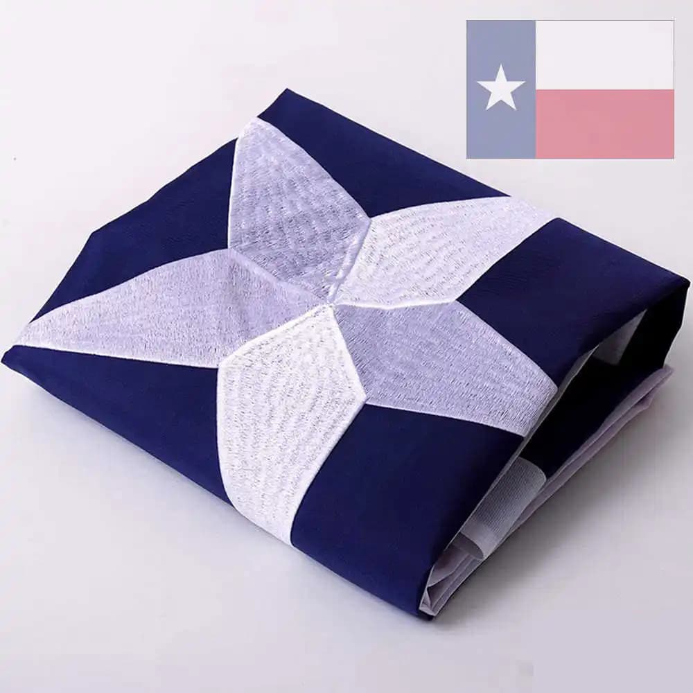 Texas State American Flag Embroidered Lone Star US Banner 3x5FT Oxford Nylon Waterproof Brass Grommets Home Garden Decoration