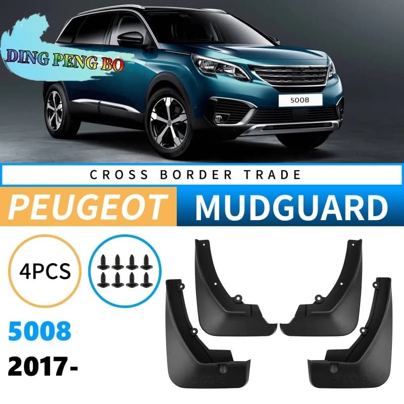 OEM Car Front Wheel Fender for Peugeot 5008 2017-2025 2024 2023 2022 Mudflaps Mudguards Anti-splash Mud Flaps Guard Accessories