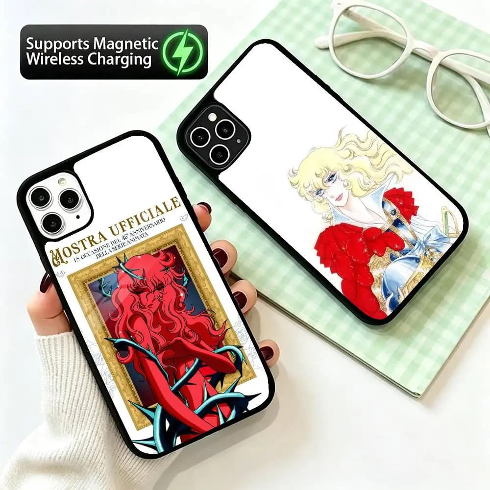 Rose of Versailles Manga lady Oscar  PhoneCase For iPhone17,16,15,14,13,12 Plus,Pro Compatible with magnetic wireless charging