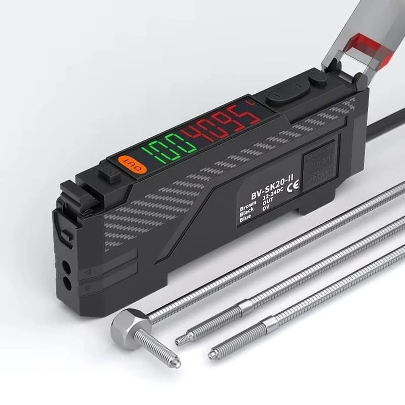 Diffuse Reflection Radiation Bending Resistance Metal Fiber Optic ProbeColor Recognition Fiber Amplifier Sensor Induction Switch