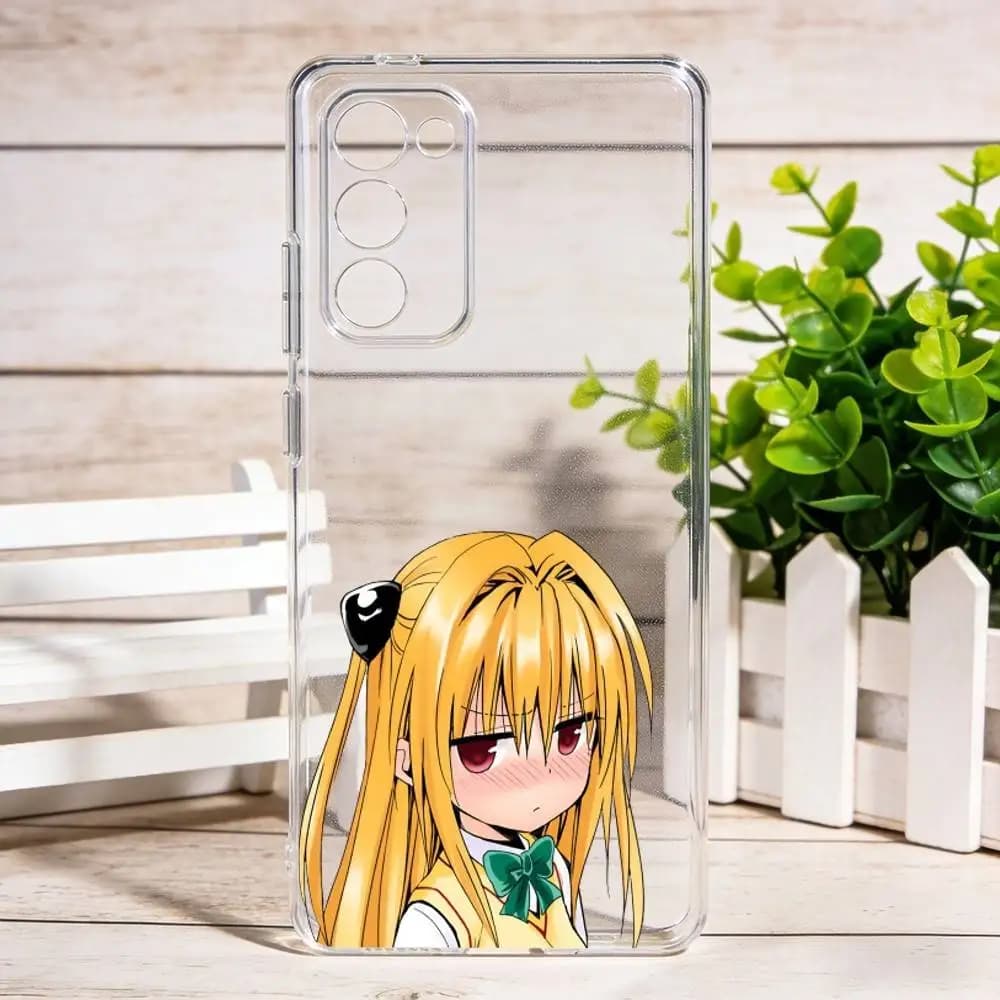 Konjiki no Yami To LOVE Ru Phone Case For Samsung Galaxy S24 S25 S23 S22 S21 Plus S24 S25 Cover Transparent Case