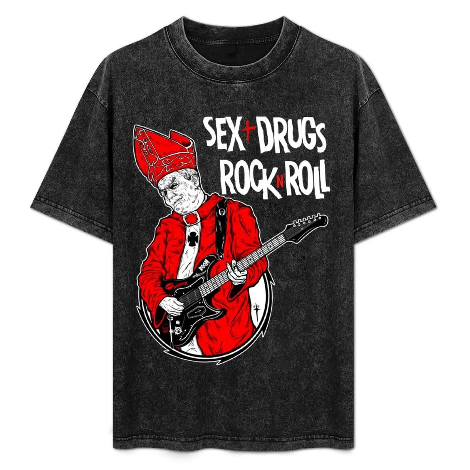 Pope Rock Star T-Shirt t shirt personalised t shirts for man graphic tees T-Shirt