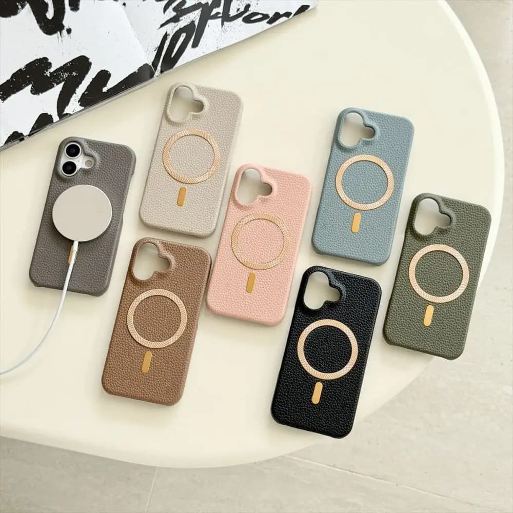 Back Magnetic Phone Case for iPhone Air 17 16 15 14 Plus 13 12 11 Pro Max with Support Wireless Charging