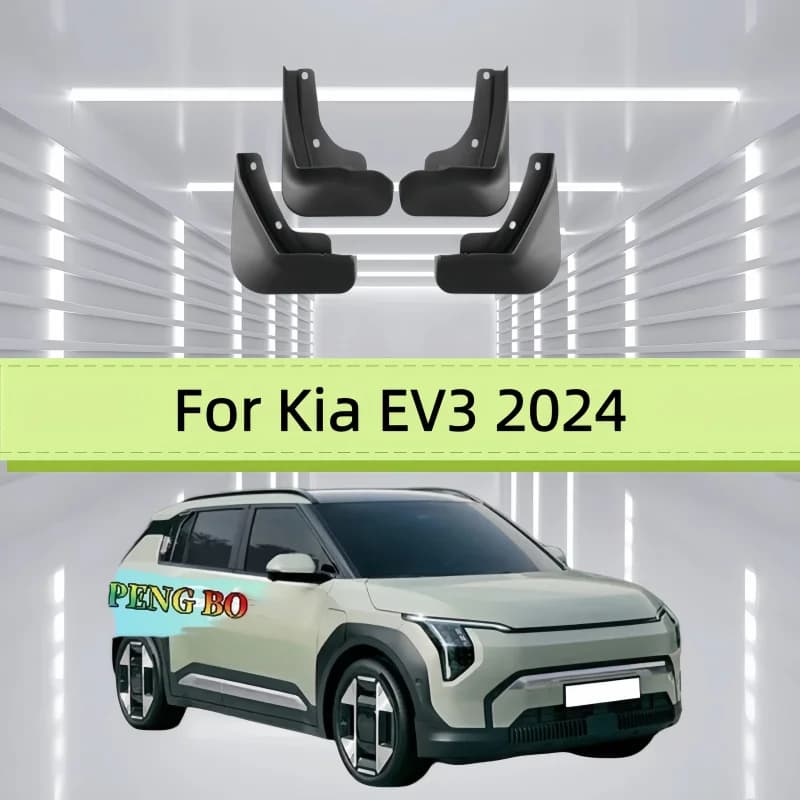 4PCS For Kia EV3 2024 Car Fender Mudguards Anti-splash Flap Front Rear Mudflap