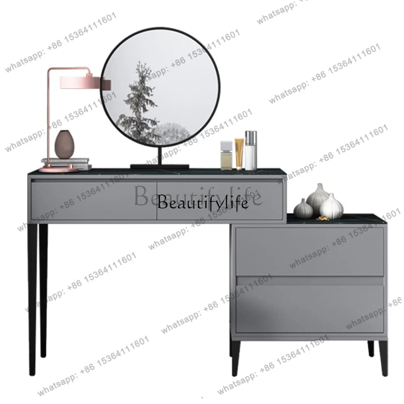 FGItalian minimalist dresser modern minimalist multifunctional retractable cosmetic cabinet