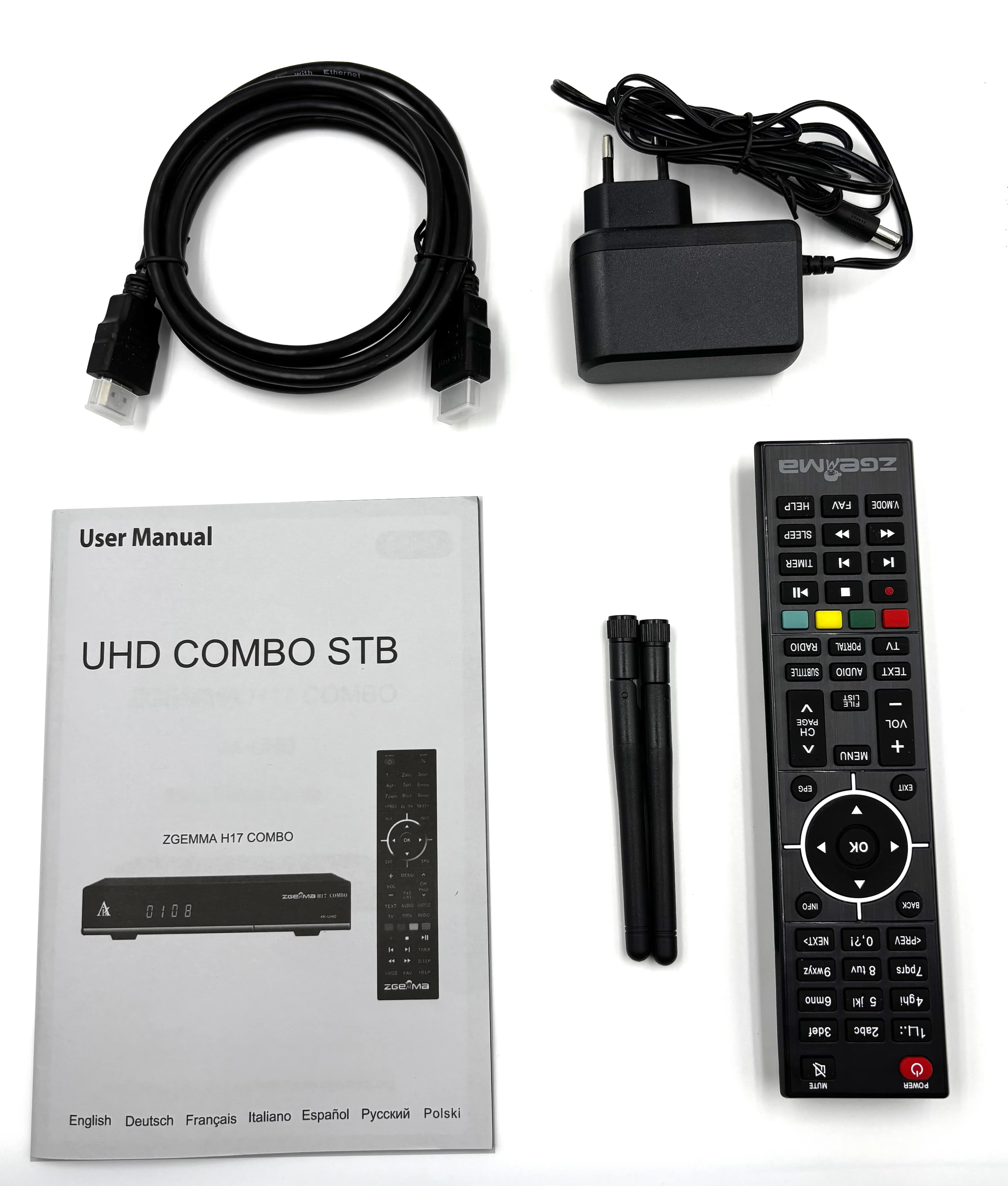 【2026】Hot European satellite tv box 4K ZGEMMA Satellite Tv Receiver ZGEMMA H17COMBO DVB S2X + DVB T2/C