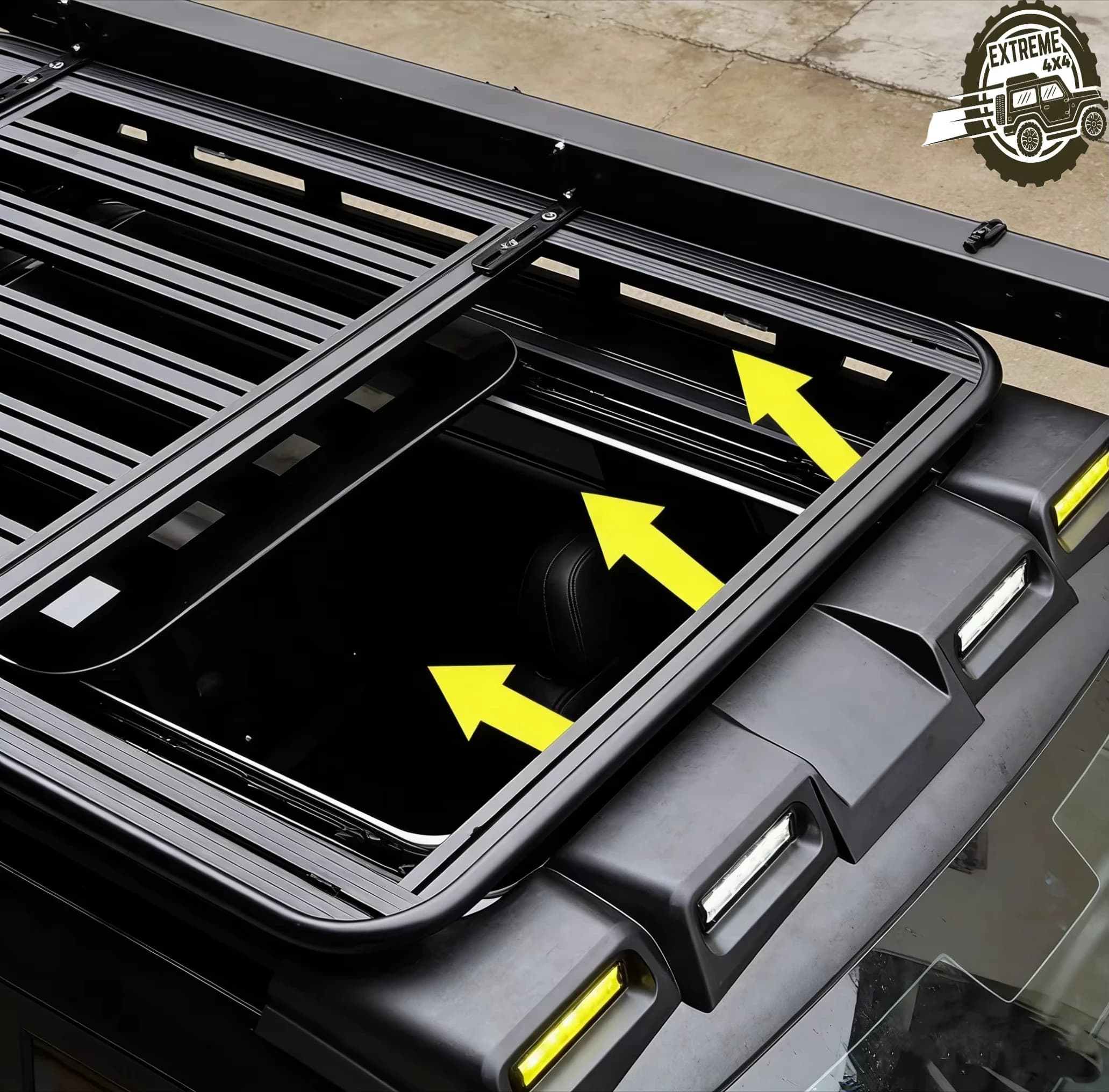 New Design Universal Car Roof Rack Aluminum Car Exterior Parts Offroad Platform Roof Rack