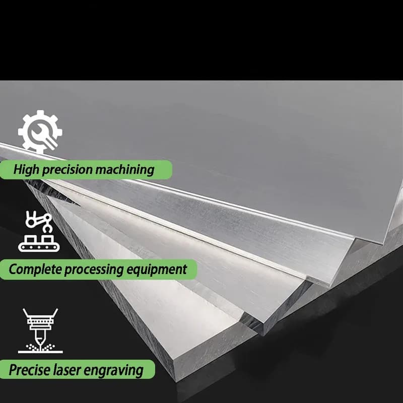 1060 Pure Aluminum Sheet 0.5mm-10mm Thickness 100mm-400mm Width for DIY Frame Metal Plate