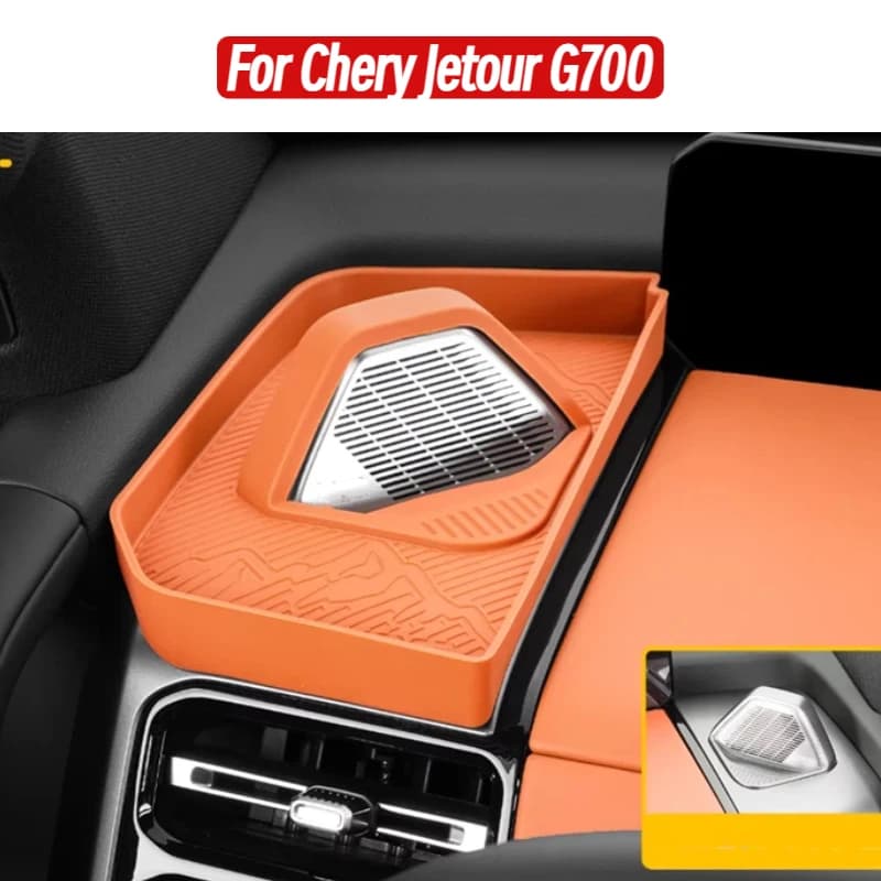 2pcs Fit for Chery Jetour G700 Car Central Control Horn Silicone Shading Protective Cover Automobile Interior Accessories