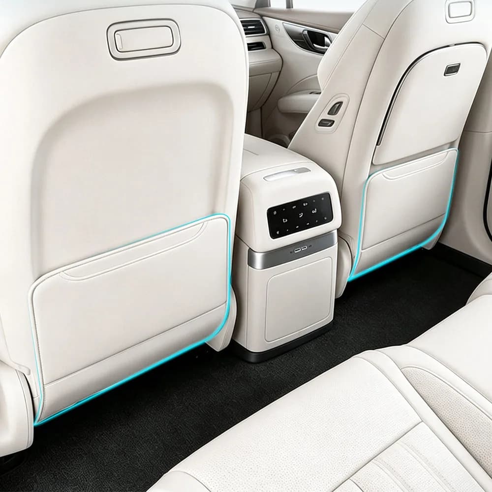 For BYD Sealion 08 EV DM 2026 2027 Seat Back Anti Kick Pad Car Modification Parts Original Color Leather Anti Fouling Pad