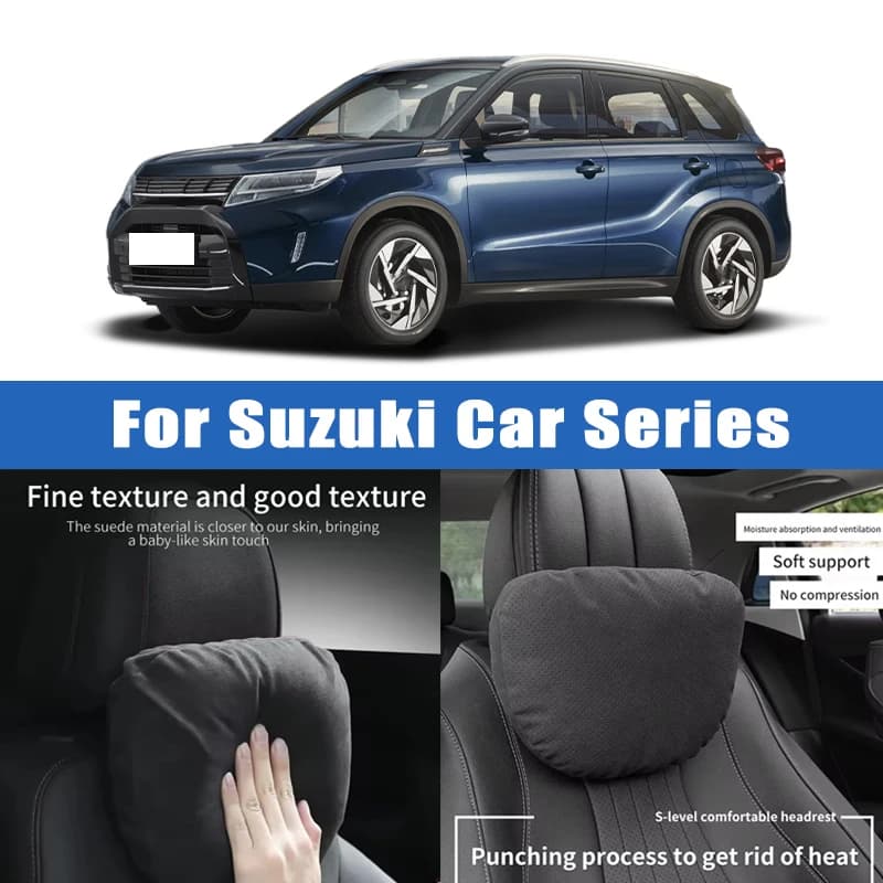 Top Quality Car Headrest Neck Support Seat Soft Neck Pillow Breathable For Suzuki Swift Vitara Jimny SX4 Baleno Ertiga Celerio