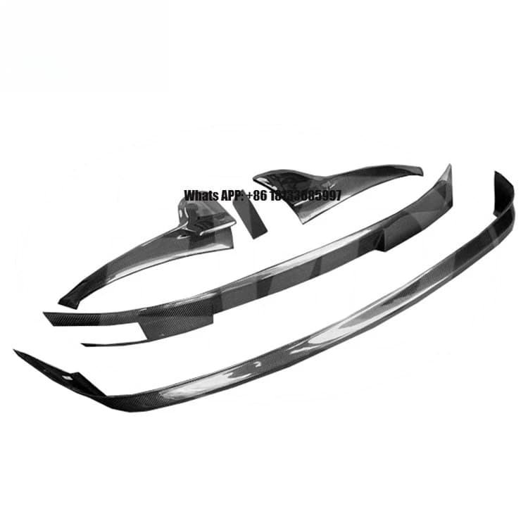 For Porsche Taycan 2019-2022 Tech Style Carbon Fiber Rear Lip
