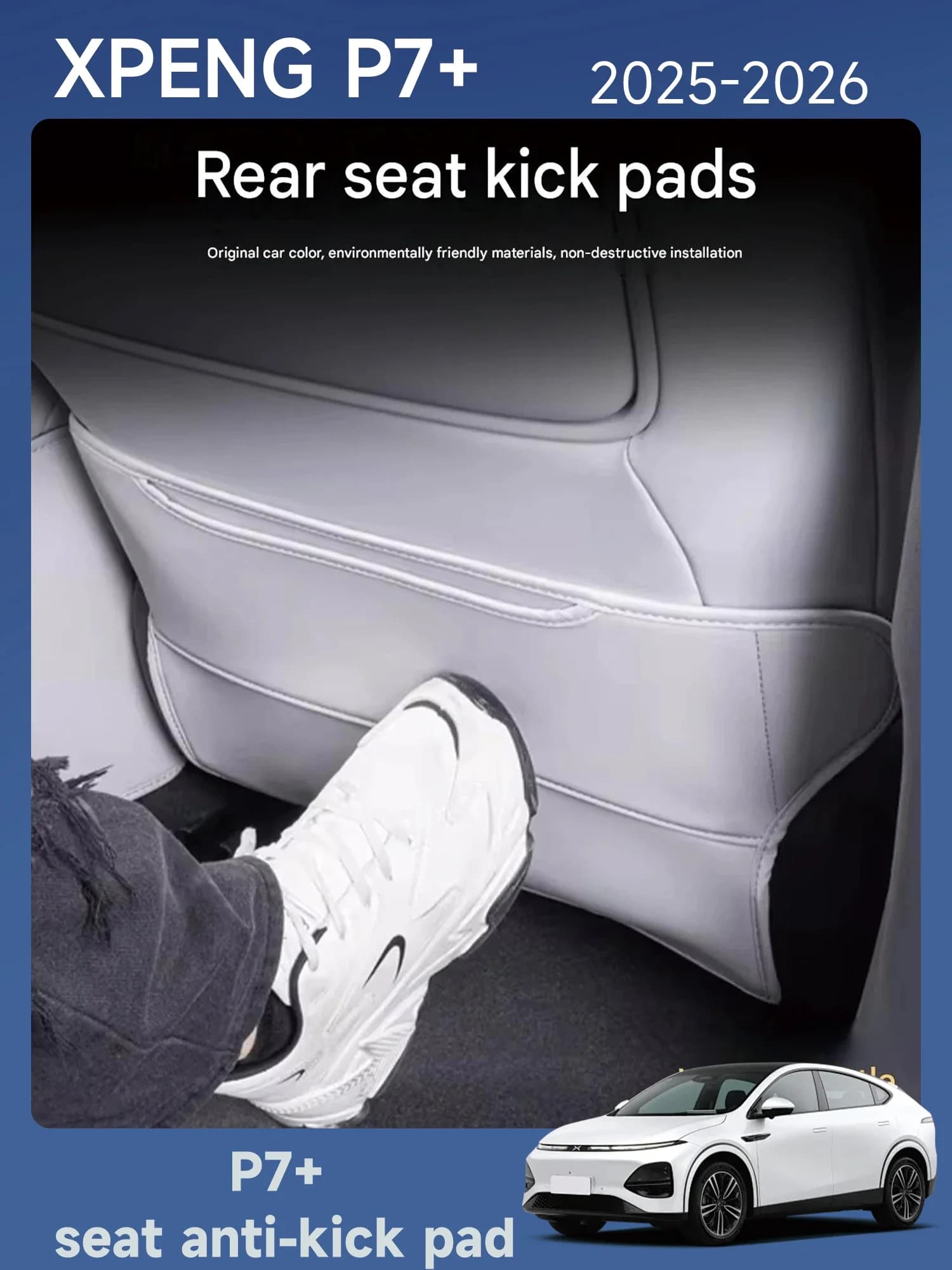 [Fast Shipping] XPENG P7+ Semi-enclosed Seat with Anti-kick