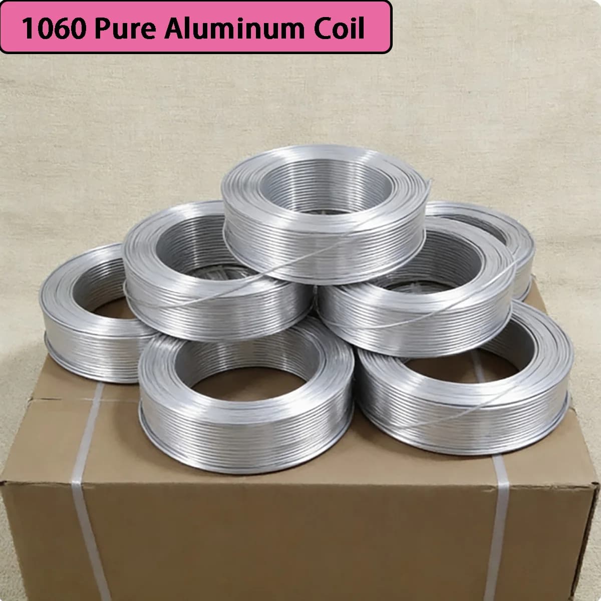 5M 1060 Pure Aluminum Coil - Seamless Hollow Bendable Aluminum Tube for AC Refrigerator Cooling