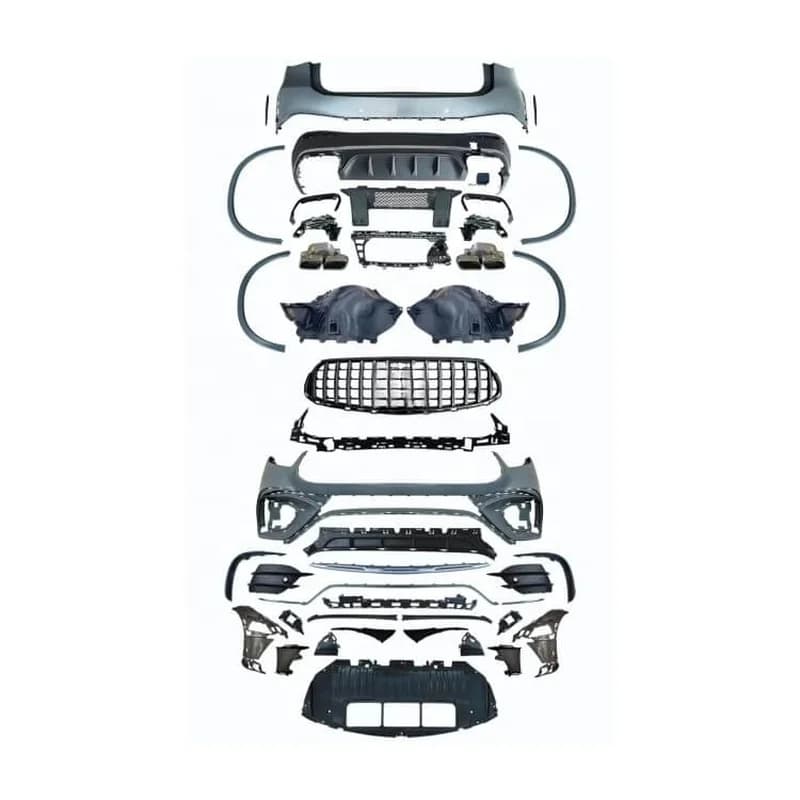 High Quality GLC63 Conversion Body Kit With Bumper Grille For Normal X254 Exterior Upgrade Tuning Parts