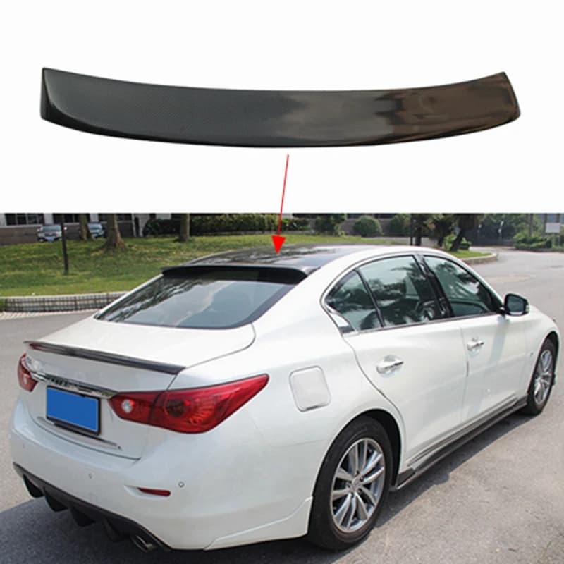 2014 2015 2016 2017 2018 -2020 FOR Infiniti Q50 Q50S Q50L roof spoiler Carbon fiber black top wing