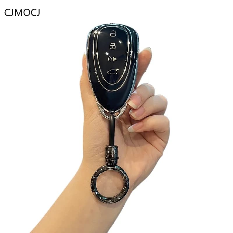 Premium TPU Key Cover Case for WEY Lanshan / VV7 / Macchiato / VV5 / Mocha / P8 / Latte / VV6 (2024) - Protective Key Fob Shell