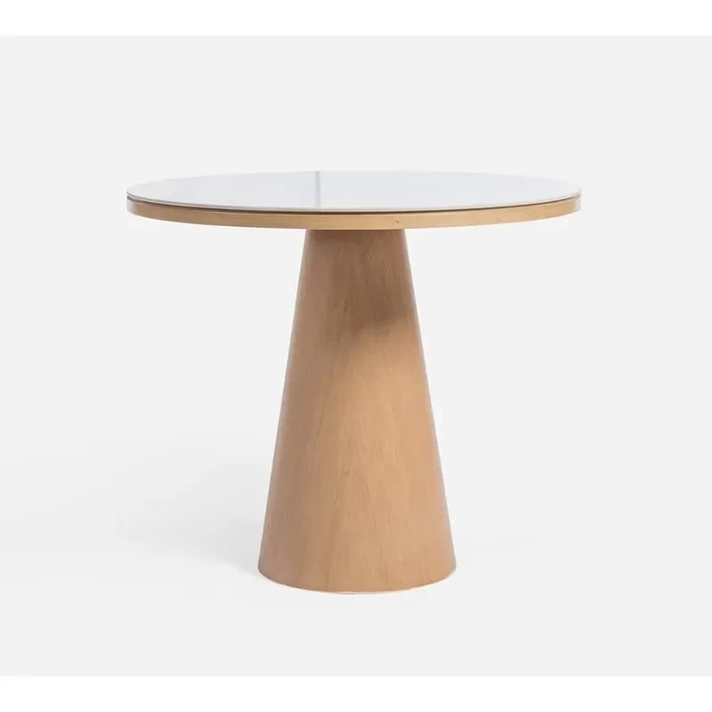 Modern Nordic Round Bamboo Coffee Table High Quality Elegant Living Room Home Furniture Hot Products High Quality Modern