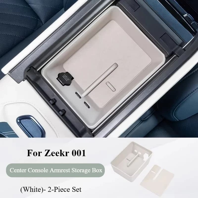 For ZEEKR 001 2024-2025 Armrest Box Storage Box Central Control Storage Box Drawer Car Interior Accessories