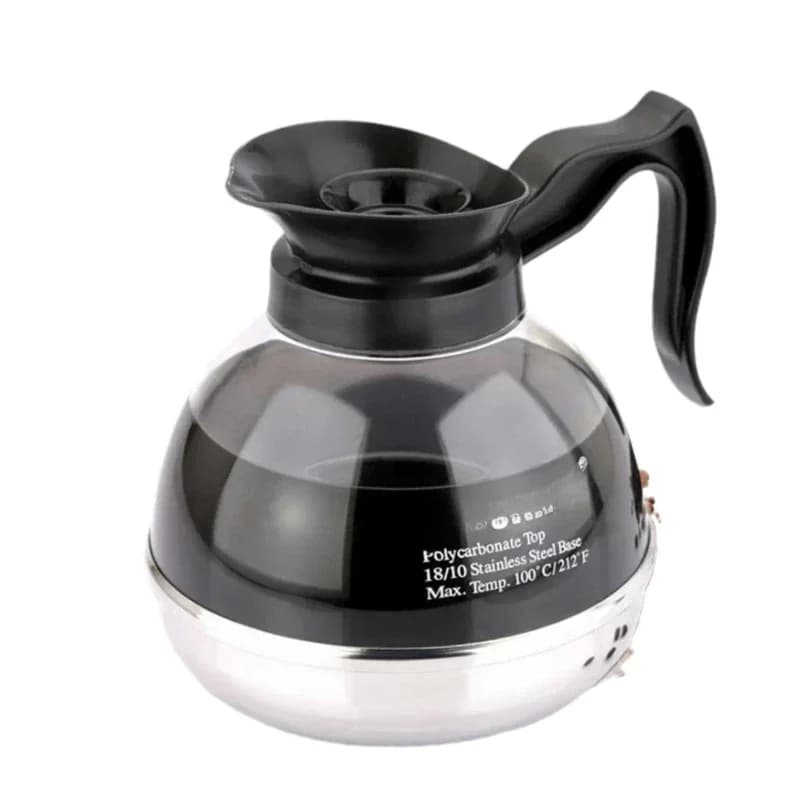 Heating Insulation Cafe Service Pot Transparent Teapot 23989 Stainless Steel Bottom 1.8L